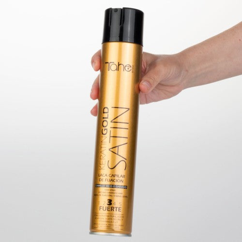 Keratin Gold Satin Hair Spray – Hold 3